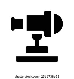 telescope icon. vector glyph icon for your website, mobile, presentation, and logo design.