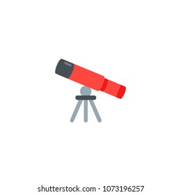 Telescope icon. Vector telescope illustration