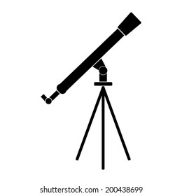  Telescope icon - vector illustration