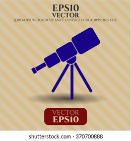 Telescope icon vector illustration