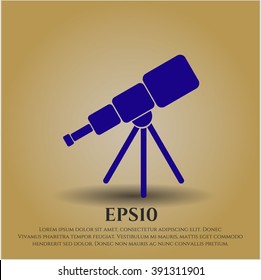 Telescope icon vector illustration