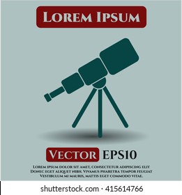 Telescope icon vector illustration