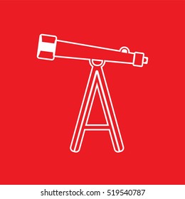 telescope Icon Vector Illustration