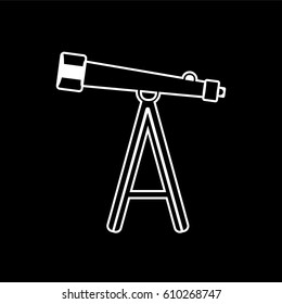 telescope icon vector illustration