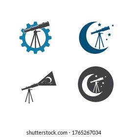 telescope icon vector illustration design template