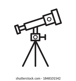 Telescope Icon Vector Illustration Design