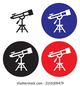 Telescope Icon Vector Illustration. Telescope Illustration Isolated On A White Background

