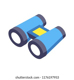 Telescope icon vector illustration in isometric design