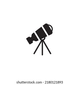 telescope icon vector illustration logo design