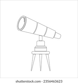 TELESCOPE ICON VECTOR ILLUSTRATION SYMBOL DESIGN