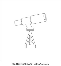 TELESCOPE ICON VECTOR ILLUSTRATION SYMBOL DESIGN
