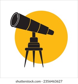 SYMBOL-DESIGN FÜR TELESCOPE-SYMBOL-VEKTORGRAFIK