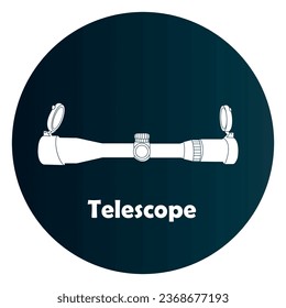 Telescope icon vector illustration symbol design