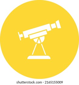 Telescope icon vector image. Can also be used for Space. Suitable for mobile apps, web apps and print media.