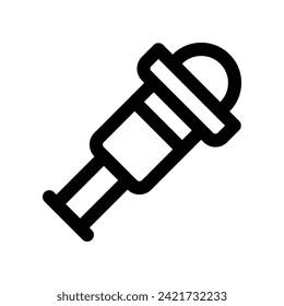 Teleskopsymbol. Vektorsymbol für Ihre Website, Ihr Handy, Ihre Präsentation und Ihr Logo-Design.
