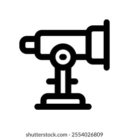 telescope icon. vector line icon for your website, mobile, presentation, and logo design.