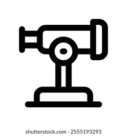 telescope icon. vector line icon for your website, mobile, presentation, and logo design.
