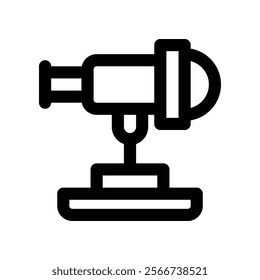 telescope icon. vector line icon for your website, mobile, presentation, and logo design.