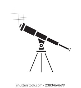 Telescope icon vector sign design template