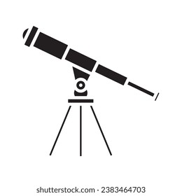 Telescope icon vector sign design template