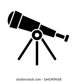Telescope icon vector sign and symbol on trendy design