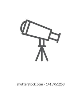 Telescope icon - Vector. Spage concept vector illustration.