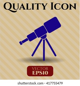 telescope icon vector symbol flat eps jpg app web concept