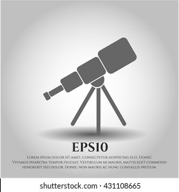 telescope icon vector symbol flat eps jpg app web concept