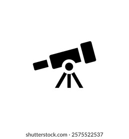 telescope icon vector template design 