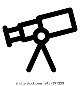 Telescope icon for web, app, infographic, etc
