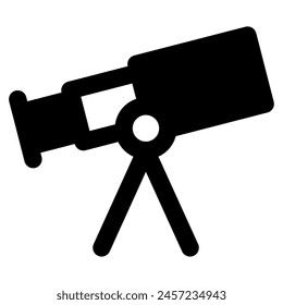Telescope icon for web, app, infographic, etc