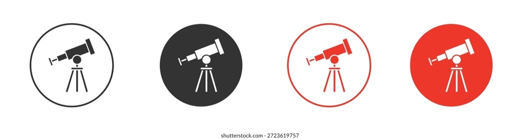 Teleskopsymbol. Webvektordesign