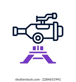 telescope icon for your website, mobile, presentation, and logo design.