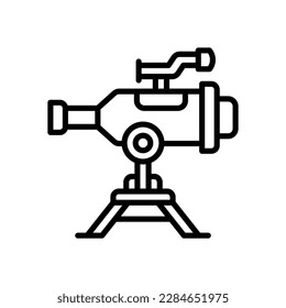 Teleskopsymbol für Ihre Website, Ihr Handy, Ihre Präsentation und Ihr Logo-Design.