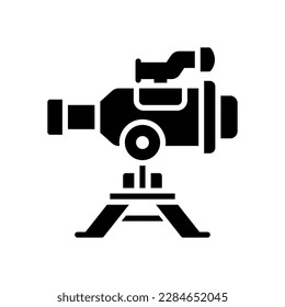icono del telescopio para tu sitio web, móvil, presentación y diseño de logotipo.