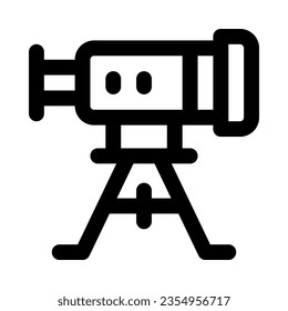 telescope icon for your website, mobile, presentation, and logo design.