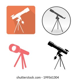 Telescope icons