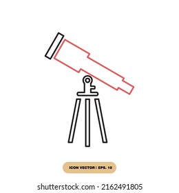 telescope icons  symbol vector elements for infographic web