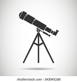 Telescope icon.vector illustration
