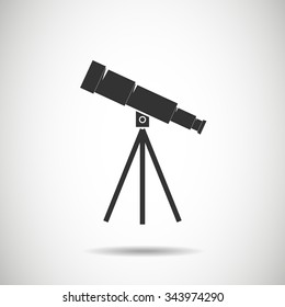 .Telescope icon.vector illustration