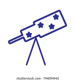 telescope, illustration, eps10