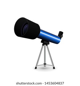 Telescope isolated on a white background for your creativity