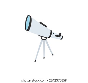  telescope isolated on white, telescope vector