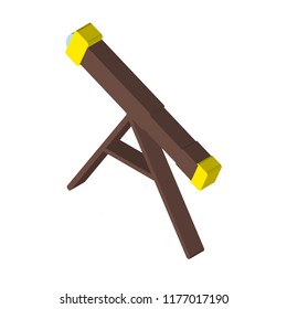 Telescope isometric left top view 3D icon