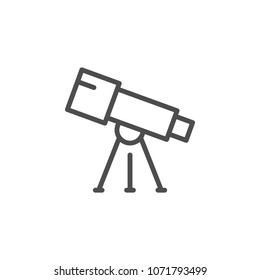 Telescope Line Icon