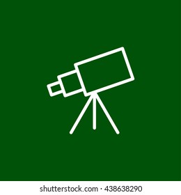 telescope line icon