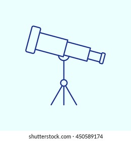Telescope Line icon. Eps-10.