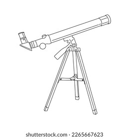 Telescope Line icon. Telescope linear vector, visionary explore. Astronomy Vector illustration