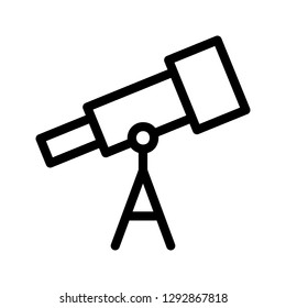 telescope line icons