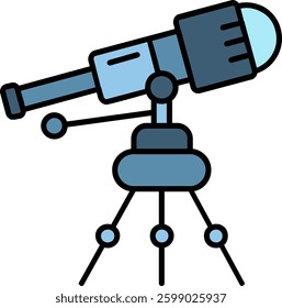 Telescope Line vector Icon Design
